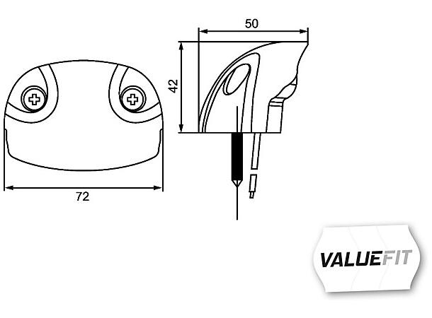 Skiltlykt LED 10-30v ValueFit Hella 