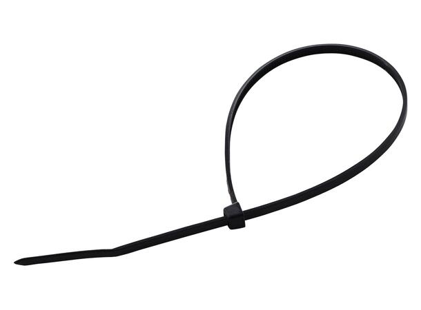 Strips 200x2.5mm Ø49. Sort (pris pr stk) Pakke à 100 stk. 