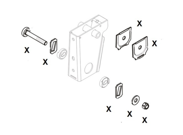 Fjærboltsett BPW M24 HTD 