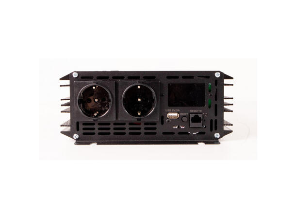 Inverter 24V 3000W (6000W) Ren Sinus Med trådløs fjernkontroll 