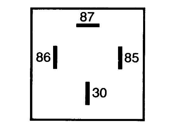 Arbeidsrele 12V 50A Hella 