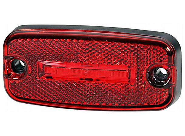 LED Markeringslykt 24V Rød Hella 