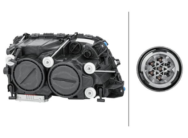 Lysk. Bi-Xenon MB Actros 10/02- Ve. Hella 