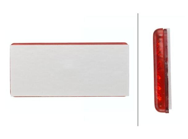 Refleks rød selvklebende 70x31,5mm Hella 