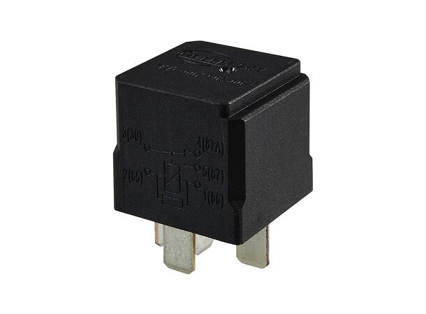 Vekselrele, 24V 10/20A m/motstand Hella 