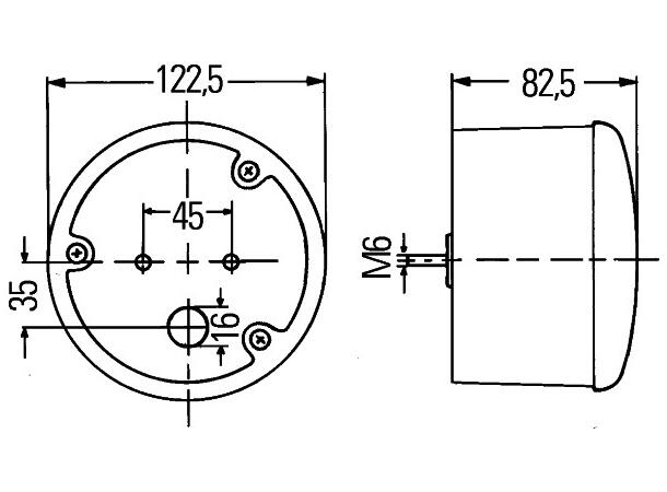 Blink, ryggelykt Industri pk. Hella 