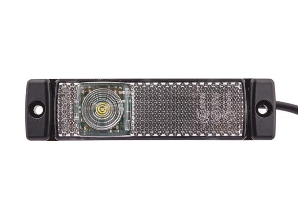 LED Markeringslykt 24V 1Led Hvit 5000mm Hella 