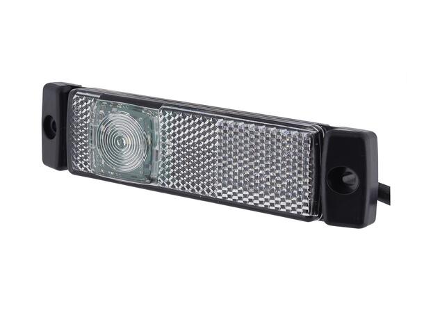 LED Markeringslykt 24V 1Led Hvit 5000mm Hella 