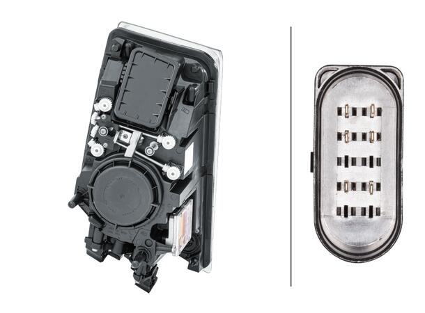 Lysk. Bi-Xenon Volvo FM/FH 09/05- Ve. Hella 