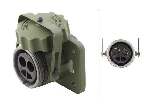 Natokontakt 2-pol Hunn m/skrulokk 50mm² Hella 