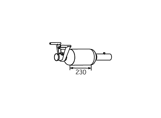 Soot/Particulate Filter, exhaust system MERCEDES 