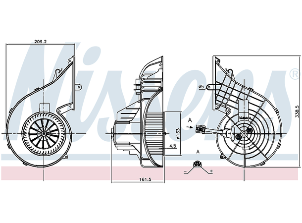 Vifte varmeapparat Volvo/RVI Nissens 