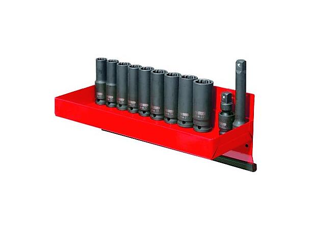 1/2" 12 Point impact socket set, deep, 1 3 pcs 