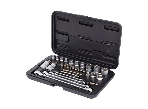 1/4"+3/8"+1/2" Torx-Socket set, 31 pcs 