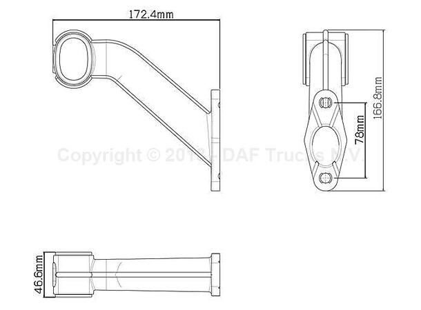 Outline marker light, LED TRP 