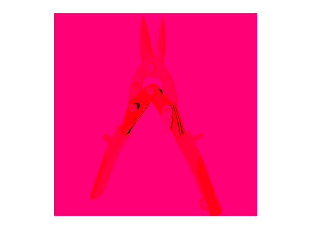 Tin snips sheet metal shear, self openin g, straight cut 