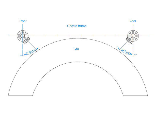 Klemfeste sveisbart Ø42mm 
