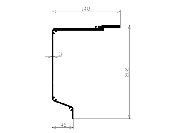 Lysbjelke 250cm Hytrans 