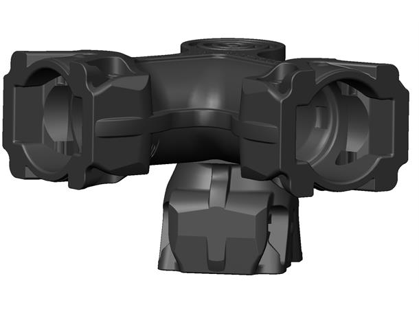 Kobling 3-Veis Heavy Duty L=33mm Raufoss 