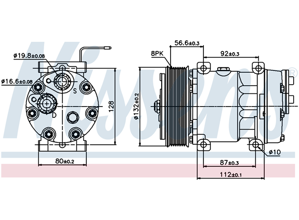 Kompressor AC Volvo Nissens 