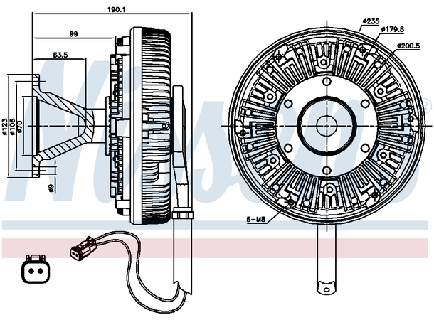 Viftenav Scania 4-Serie Nissens 