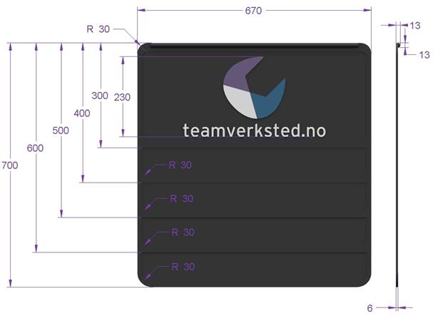 Skvettlapp 67x70  Team Verksted 