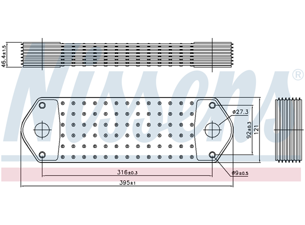 Oljekjøler Scania Nissens 