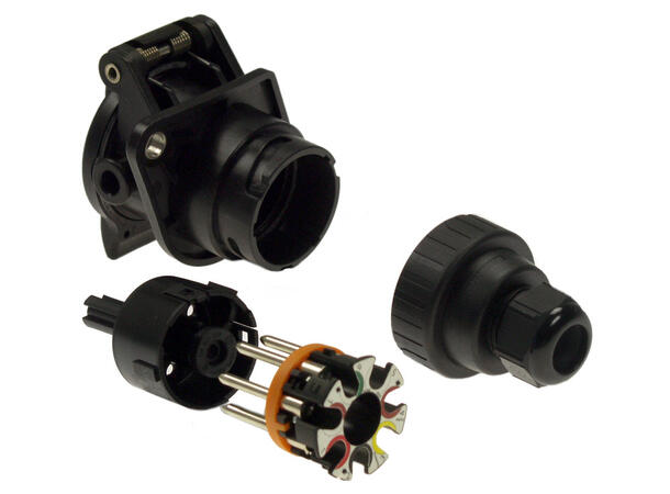 EBS kontakt 7p Skru ISO 7638 Wabco 