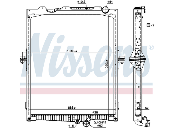 RADIATOR RVI - RENAULT TRUCKS 