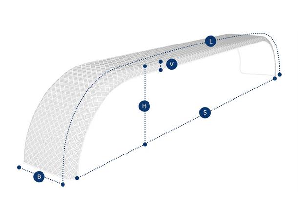 ALUMINIUMSKJERM BOGGI 650X2740 
