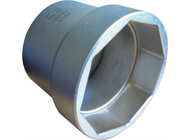 Akselmutterpipe 100mm 8 kant 