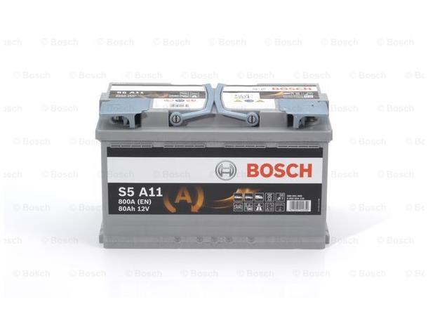 Startbatteri 12V 80Ah - AGM Bosch 