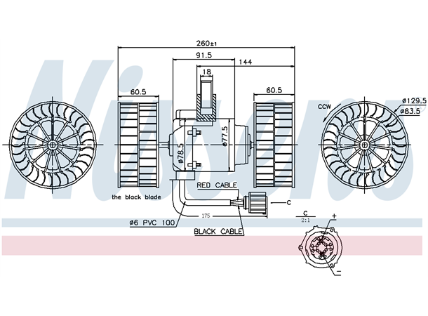 Viftemotor Scania Nissens 