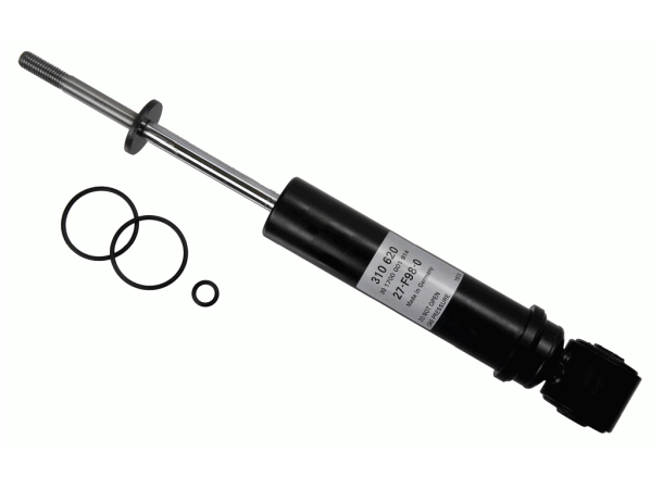 Hyttestøtdemper uten belg 