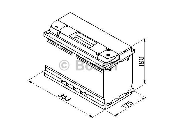 Startbatteri 12V 100Ah 830A Bosch 