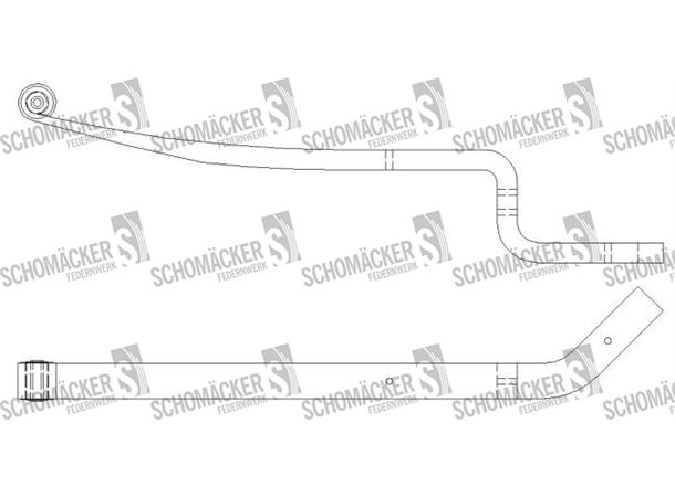 1-lags fjær venstre Iveco Schomäcker 