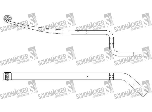 1-lags fjær høyre Iveco Schomäcker 