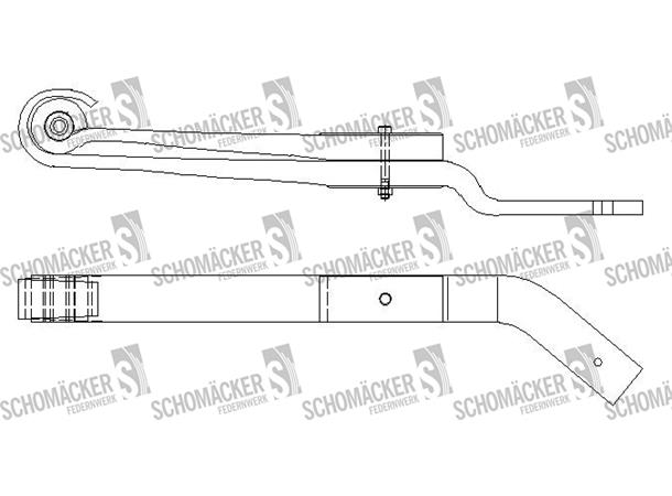 2-lags fjær høyre Renault Schomäcker 