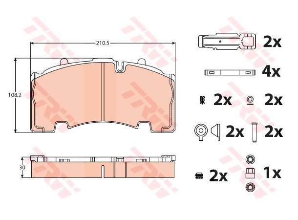 Bremseklosser Knorr SB4309T PROEQUIP 