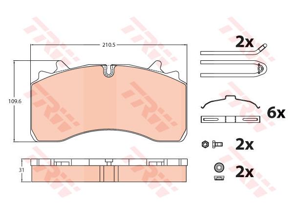Bremseklosser Wabco PAN 22,5 PROEQUIP 