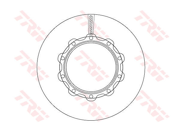 Bremseskive Scania 430mm TRW 