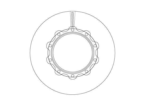Bremseskive Scania 430mm TRW 