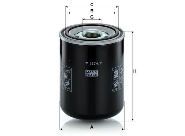 Oil filter Liebherr Heavy Duty 