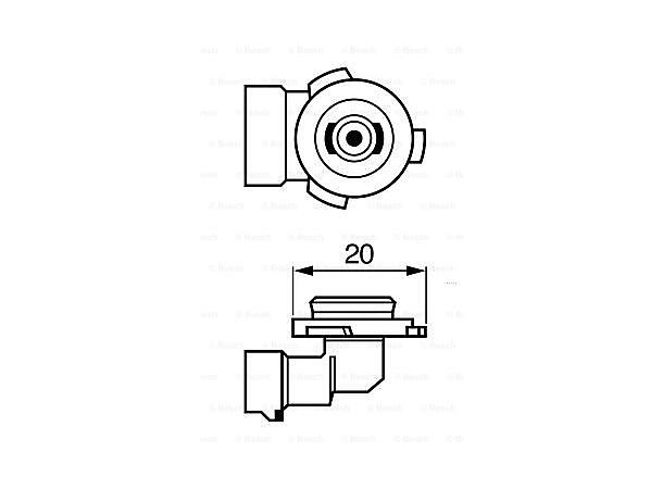 Pære 12V H10 Pure Light Bosch 
