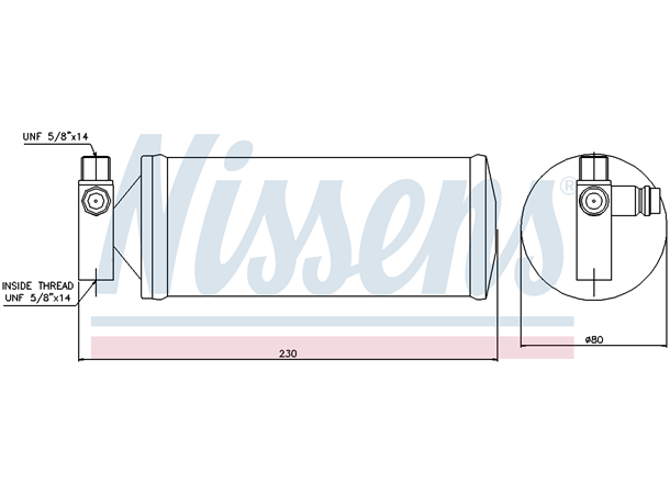 Receiver dryer Nissens 