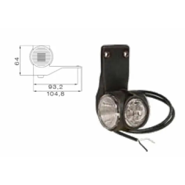 Superpoint III LED v.s r/h/o 4m open end Aspöck 