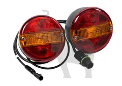 3-kammerlykt m,7-pol kontakt ( Par ) Aspöck (Hamburger)