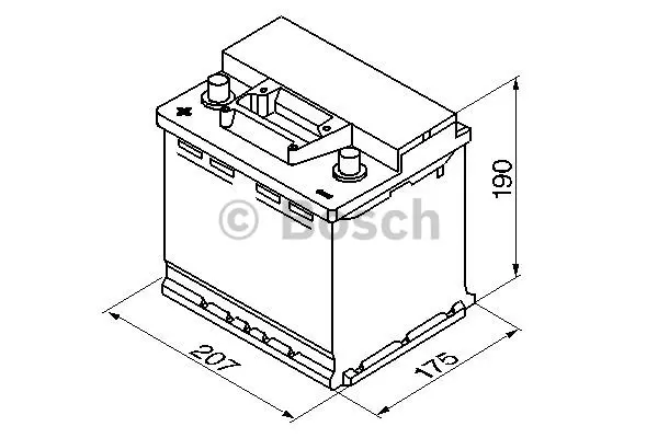 Startbatteri 45Ah 400A Bosch 