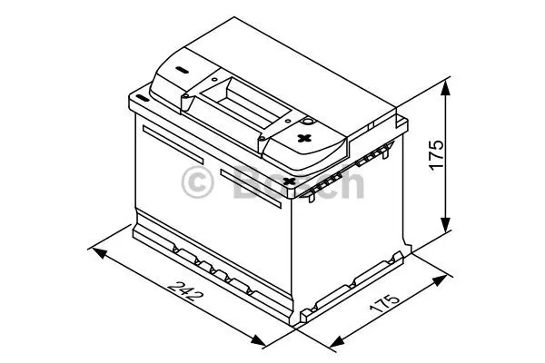 Startbatteri 53Ah 500A Bosch 