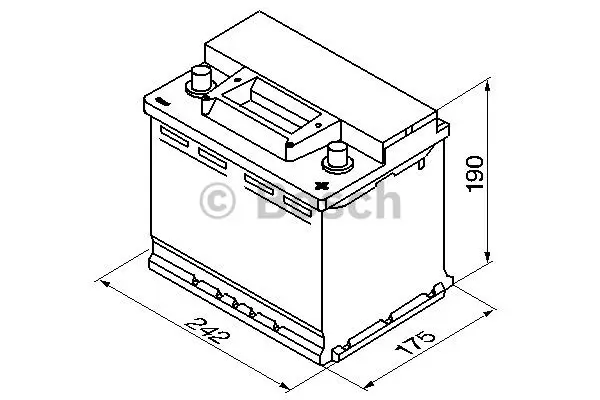 Startbatteri 56Ah 480A Bosch 